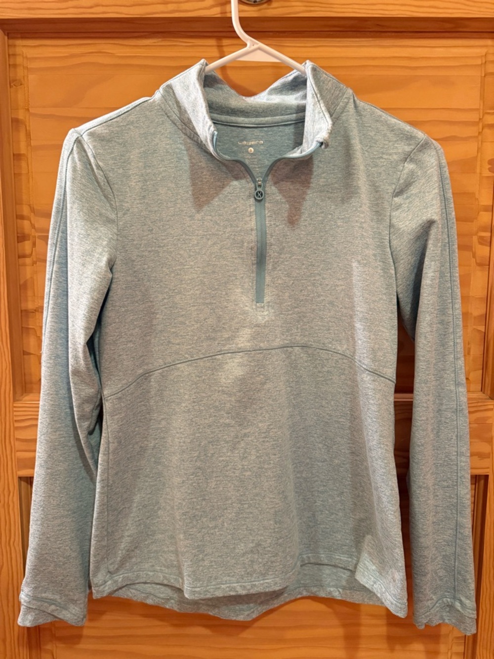 Layer 8 Heather Sky Blue Quarter-Zip Pullover